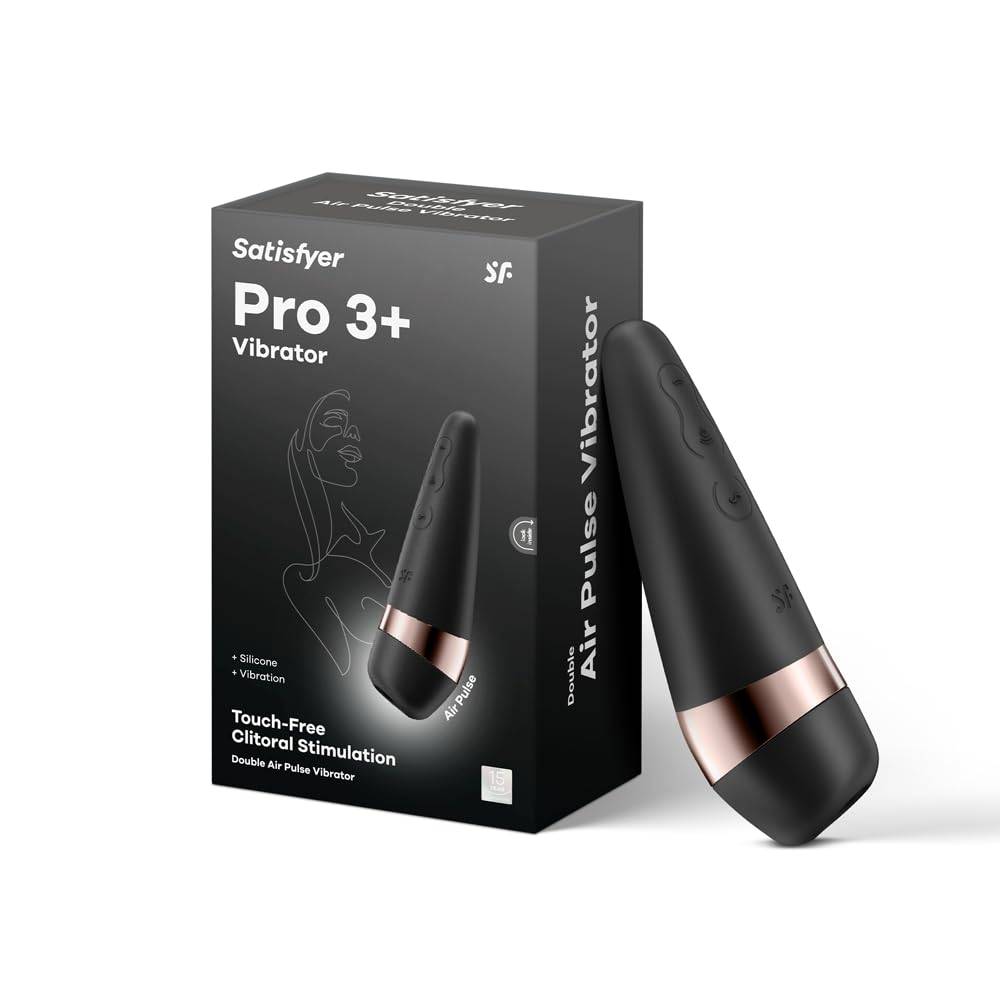 Satisfyer Pro 3 Plus Druckwellenvibrator | Klitoris-Stimulation für die Frau | extrem stark & leiser Dildo | besonderes Sex-Spielzeug für Sie | wasserdicht & wiederaufladbar | Vibrator & Sauger