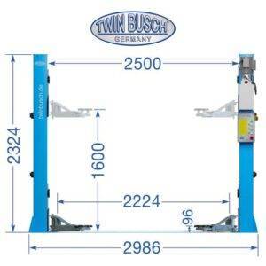 2 Säulen Hebebühne 4,2 t - BASIC LINE