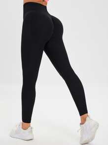 Damen Leggings Yoga Fitness Crunch