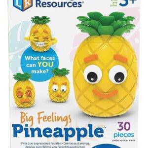 Learning Resources Ananas „Große Gefühle“, Sozio-emotionales Spielzeug, Kreatives Spiel, Körperbewusstsein, Geschenke für Kinder ab 3 4 5 6 Jahren, Jungen und Mädchen