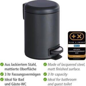 Kosmetik Treteimer Leman Schwarz