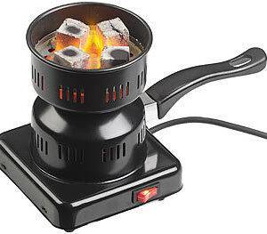 Elektrischer Kohle-Anzünder für Shisha, mit Tragegriff, 450 Watt