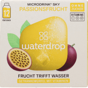 waterdrop Microdrink SKY Passionsfrucht, 12 Stück Die geschmackvolle, kalorienfreie Erfrischung