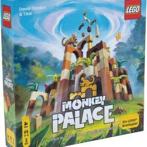 Dotted Games - Monkey Palace: EIN Lego Brettspiel – Stein auf Stein zum prächtigsten Palast! Lustiges Familien-Baustein-Spiel für Kinder und Erwachsene - Alter 10+, 2-4 Spieler, 45 Minuten pro Partie