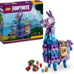 LEGO Fortnite Vorratslama, Spielzeug zum Videospiel, Lama Figur zum Spielen und Ausstellen, Geschenk für Jungen und Mädchen und Gamer ab 12 Jahren, Abenteuer Spielset 77071