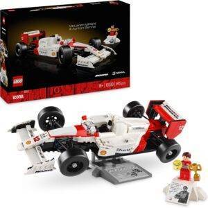 Lego Icons McLaren MP4/4 & Ayrton Senna, Vatertagsgeschenk für Papa, Rennwagen-Modell mit Minifiguren, F1-Rennwagen, Set für Erwachsene 10330