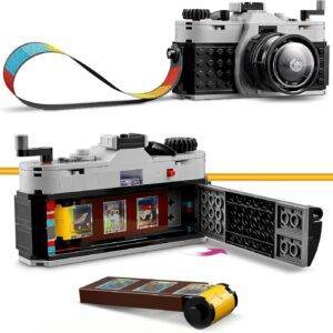 LEGO Creator 3in1 Retro Kamera Spielzeug, Videokamera, TV-Set, Schreibtischdeko für Kinder oder Zubehör für Schlafzimmer, Fotografie-Geschenke für Mädchen und Jungen ab 8 Jahren 31147