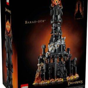LEGO Icons Der Herr der Ringe: Barad-dûr, Vatertagsgeschenk für Papa, Spielzeug für Männer mit Festung und dem Turm von Sauron mit Minifiguren 10333