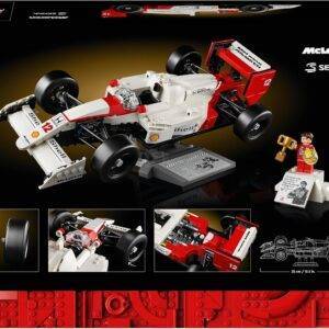 Lego Icons McLaren MP4/4 & Ayrton Senna, Vatertagsgeschenk für Papa, Rennwagen-Modell mit Minifiguren, F1-Rennwagen, Set für Erwachsene 10330