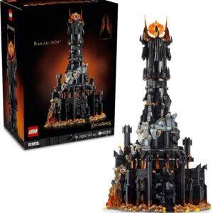LEGO Icons Der Herr der Ringe: Barad-dûr, Vatertagsgeschenk für Papa, Spielzeug für Männer mit Festung und dem Turm von Sauron mit Minifiguren 10333