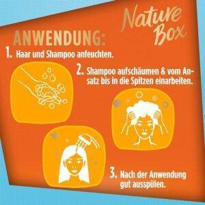 Nature Box festes Shampoo Feuchtigkeit (85 g), festes Haarshampoo mit Kokosnussöl spendet den Haaren Feuchtigkeit bis in die Tiefe, Haarpflege-Shampoo in recycelbarer Verpackung
