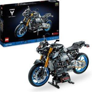 LEGO 42159 Technic Yamaha MT-10 SP Motorrad-Modellbausatz für Erwachsene, authentisches Fahrzeug-Modell mit 4-Zylinder-Motor, funktionsfähiger Lenkung und AR-App, Geschenk für Männer und Frauen