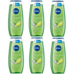 NIVEA Duschgel Lemongrass & Oil 6 x 250ml 6-tlg., pH-Hautneutral