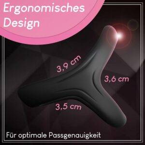 Premium Dreieckiger Penisring für eine längere und härtere Erektion,Penisring Dreier Cockring aus medizinischem Silikon Sexspielzeug Cockringe Bondage