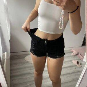 Shorts, hotpens Damen schwarz • L