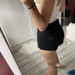 Shorts, hotpens Damen schwarz • L