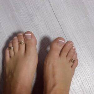 Fußringe in Gold Optik 3 Stück gebraucht