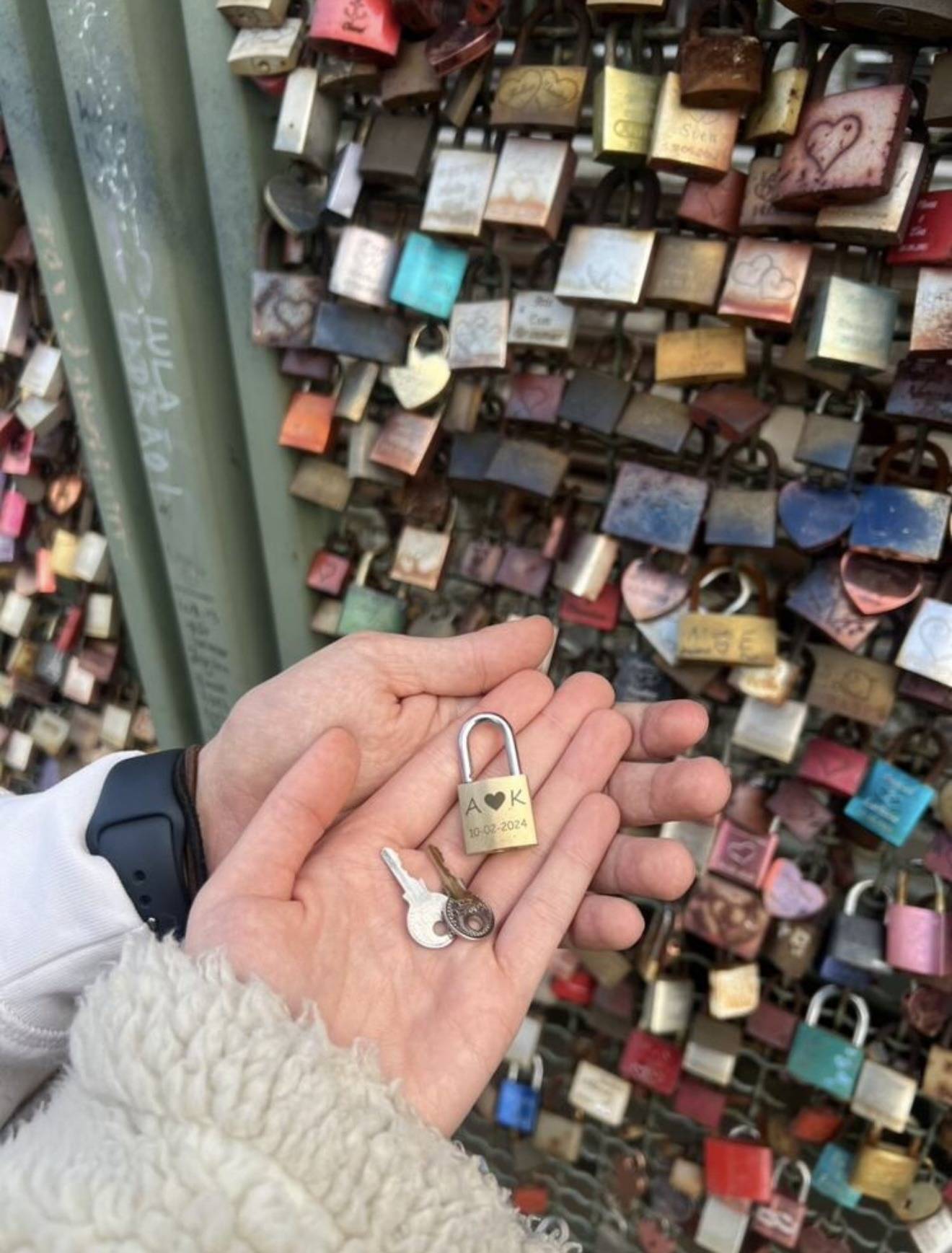 🔒Personalisierbares Metall-Liebesschloss mit Gravur – Dein einzigartiger Liebesbeweis!💘 – Bild 2