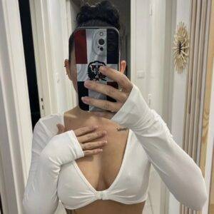 ????✨ Damen Langarmbluse ???? Sexy • Extra kurz • Einfarbig • Minimalistisch • Streetstyle ????????