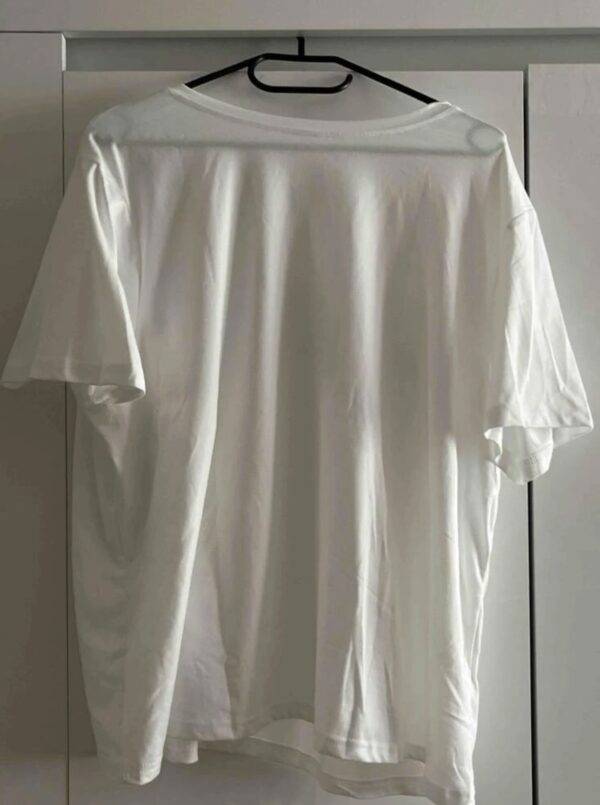 Tshirt XL weiß mit Schrift in Schwarz Herren/Damen gebraucht – Bild 2