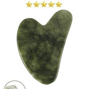 1 Stück Herzform Gua Sha Platte, natürlicher Jade Gesichtsmassagegerät für Frauen, Hautpflege Gesichtsmassagegerät, gutes Geschenk