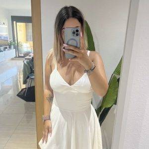 Sommerkleid weiß Damen Größe 38 (M)