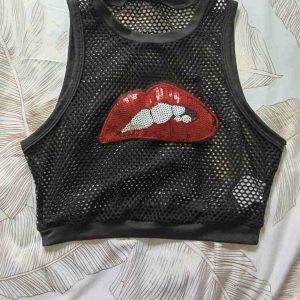 Netzoberteil beißender Mund in M