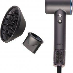 MEDION® Ionic-Haartrockner HD1 (MD19983) 1600 W, Selbstreinigungsfunktion, 3 Temperatur- und 2 Luftstromstufen