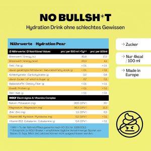 HOLY Hydration 'Pear' | 50 Portionen mit wertvollen Elektrolyten & Mineralstoffen | Hydration Drink | Vegan mit 100% natürlichen Fruchtaromen (350g)