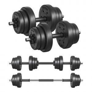 Hantel-Set 2-in-1-Kurzhantel, 2x10/15 kg, für Zuhause, 1 Paar