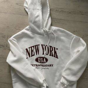 Weißer Hoodie 👕 – Größe L, Bequem & Stylisch