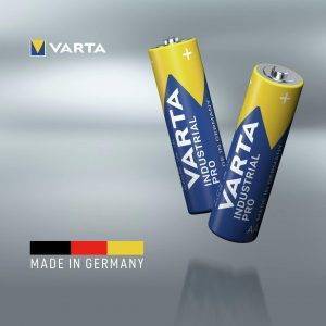 VARTA Batterien AA, Industrial Pro, Alkaline Batterie, 1,5V, Vorratspack in umweltschonender Verpackung, Made in Germany 40 Stück (1er Pack)