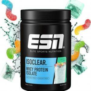 ESN ISOCLEAR Whey Isolate Protein Pulver, Sour Power, 908 g, Proteinlimo mit fruchtig leckerem Geschmack, clear Whey - made in Germany
