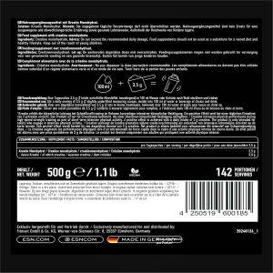 ESN Ultrapure Creatine Monohydrate, 500 g, 142 Portionen, mikrofein und perfekt löslich - made in Germany