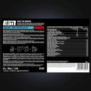 ESN ISOCLEAR Whey Isolate Protein Pulver, Cherry Lemonade, 908 g, Proteinlimo mit fruchtig leckerem Geschmack, clear Whey - made in Germany