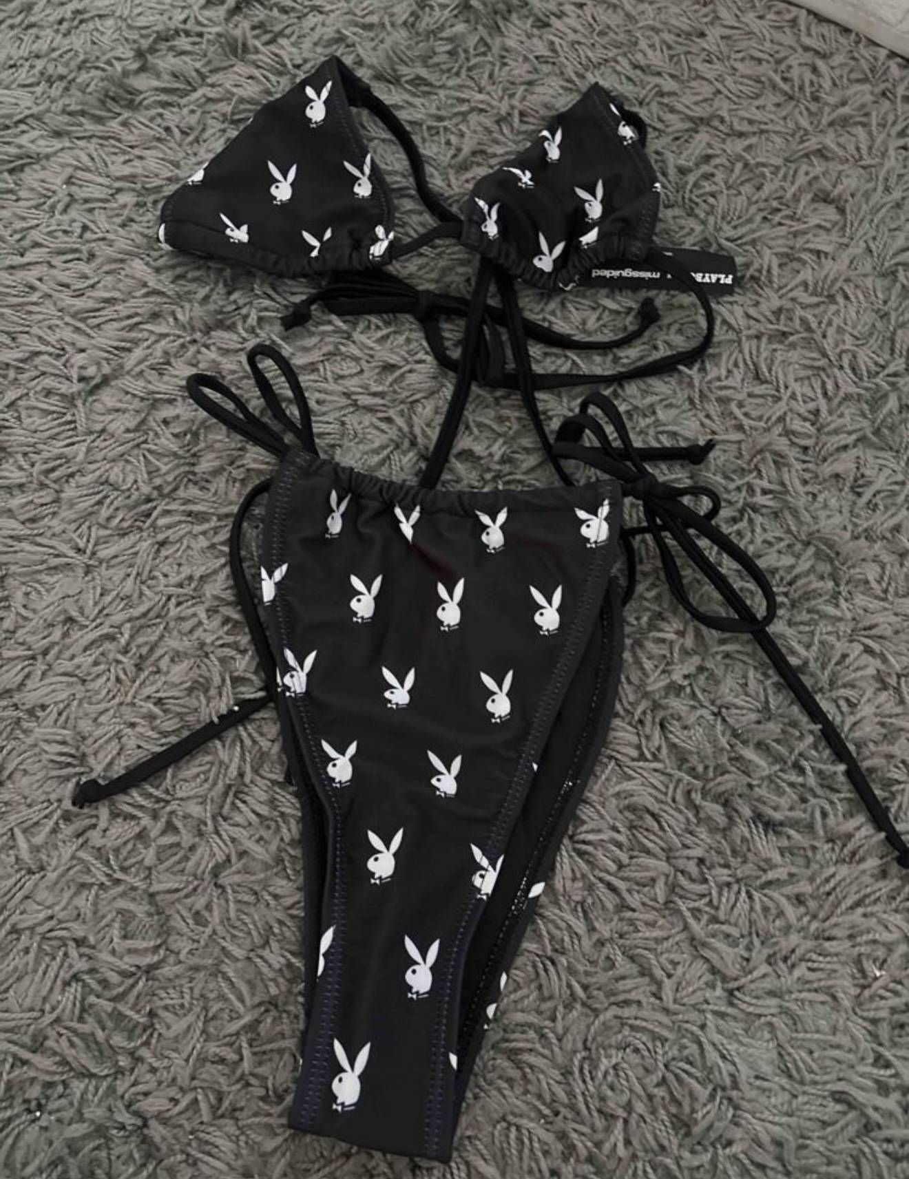 Playboy Triangel-String Bikini – Größe S
