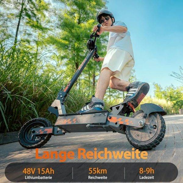 Kukirin E Scooter,Elektro Elektroroller Erwachsene Elektroscooter,E Roller Offroad,Elektro Scooter Roller,Patinete electrico(55 Km Reichweite),G2 Anleitung – Bild 2