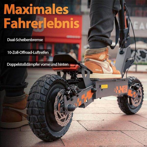 Kukirin E Scooter,Elektro Elektroroller Erwachsene Elektroscooter,E Roller Offroad,Elektro Scooter Roller,Patinete electrico(55 Km Reichweite),G2 Anleitung – Bild 3
