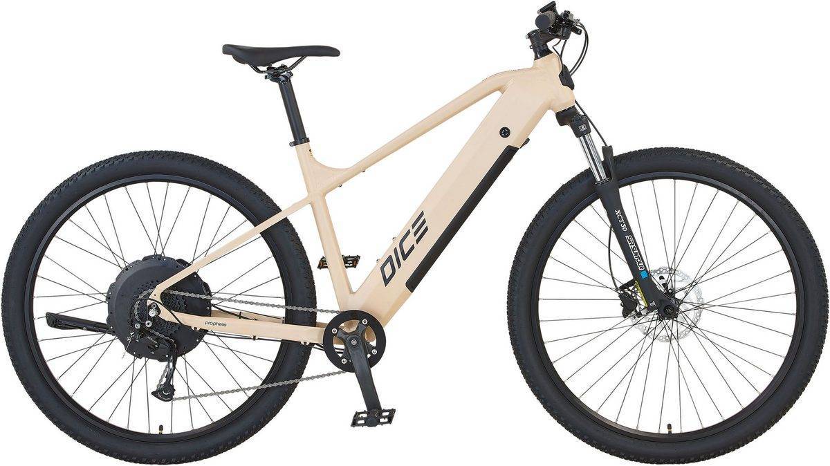 PROPHETE E-Bike Mountainbike Dice 2.0 9 Gang Shimano Alivio Schaltwerk, Kettenschaltung, Heckmotor, 480 Wh