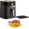 TEFAL Heißluftfritteuse Easy Fry & Grill Classic EY5018, 2-in-1 Heissluftfritteuse & Grill, wenig Öl für 6 Portionen, einstellbare Zeit und Temperatur, EY5018