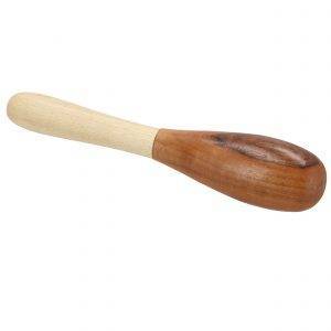 Massageroller Massagestab Holz Xl zur Körper Entspannung für Frauen und Männer 8721, Rücken Schulter Nacken Massagegerät Walnussholz