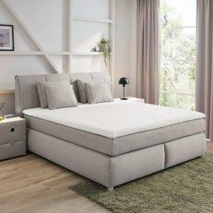 Boxspringbett "Carla", Topseller, wahlweise mit oder ohne Bettkasten inkl. 4 Kissen, erhältlich in den Breiten 160 & 180cm
