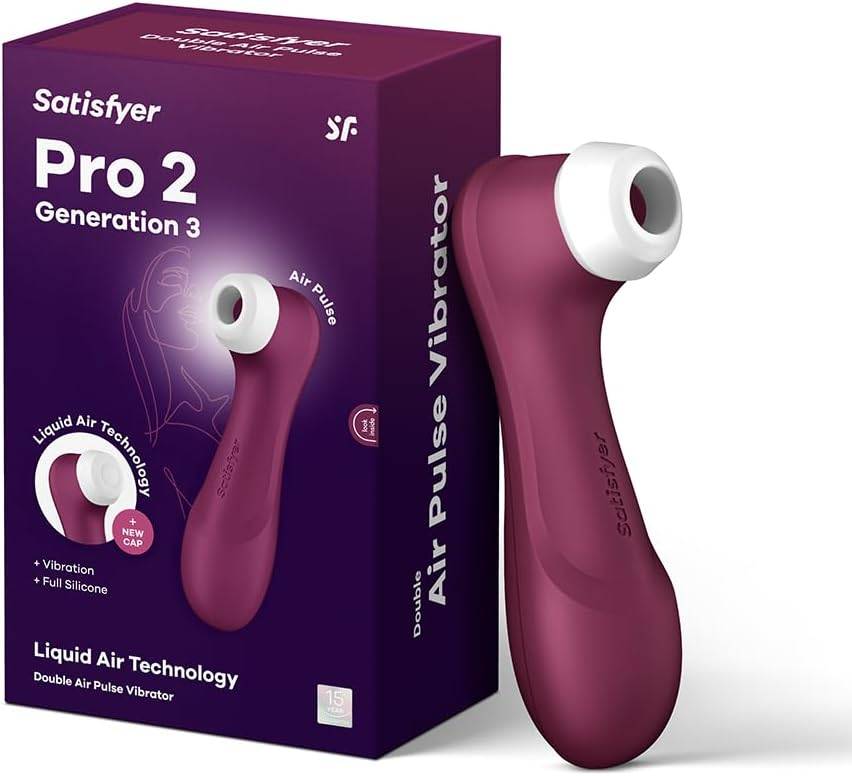 Satisfyer Pro 2 Generation 3 Vibrator | Liquid-Air-Technologie | Leise Starke Klitoris-Stimulation | Druckwellenvibrator mit Vibrationen | Sex-Spielzeug Geschenk für Frauen | Erotischer Dildo Frau
