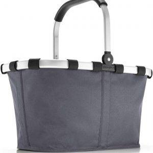 reisenthel carrybag Graphite - Stabiler Einkaufskorb mit viel Stauraum und praktischer Innentasche – Elegantes und wasserabweisendes Design