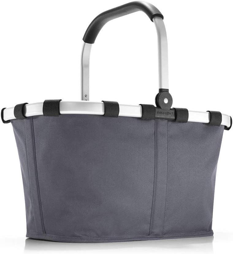reisenthel carrybag Graphite - Stabiler Einkaufskorb mit viel Stauraum und praktischer Innentasche – Elegantes und wasserabweisendes Design