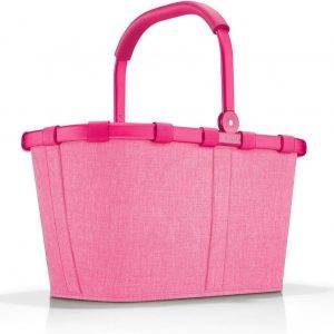 reisenthel carrybag frame twist pink – Stabiler Einkaufskorb mit viel Stauraum und praktischer Innentasche – Elegantes und wasserabweisendes Design