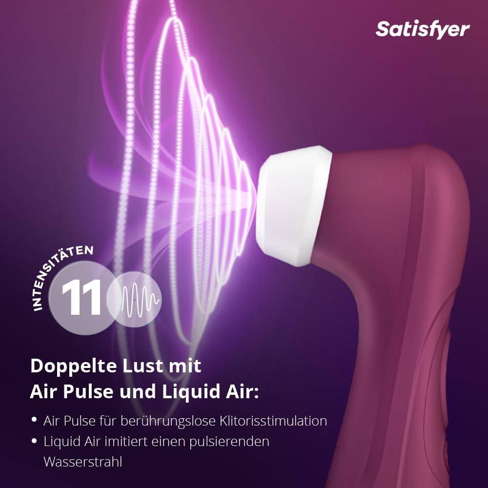 Satisfyer Pro 2 Generation 3 Vibrator | Liquid-Air-Technologie | Leise Starke Klitoris-Stimulation | Druckwellenvibrator mit Vibrationen | Sex-Spielzeug Geschenk für Frauen | Erotischer Dildo Frau – Bild 3