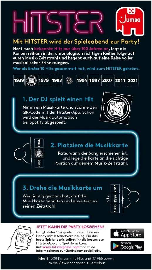 Hitster Original, EIN Party- und Kartenspiel für Erwachsene und Familien - 2 bis 10 Spieler ab 16 Jahren, Deutsch (DE) – Bild 3