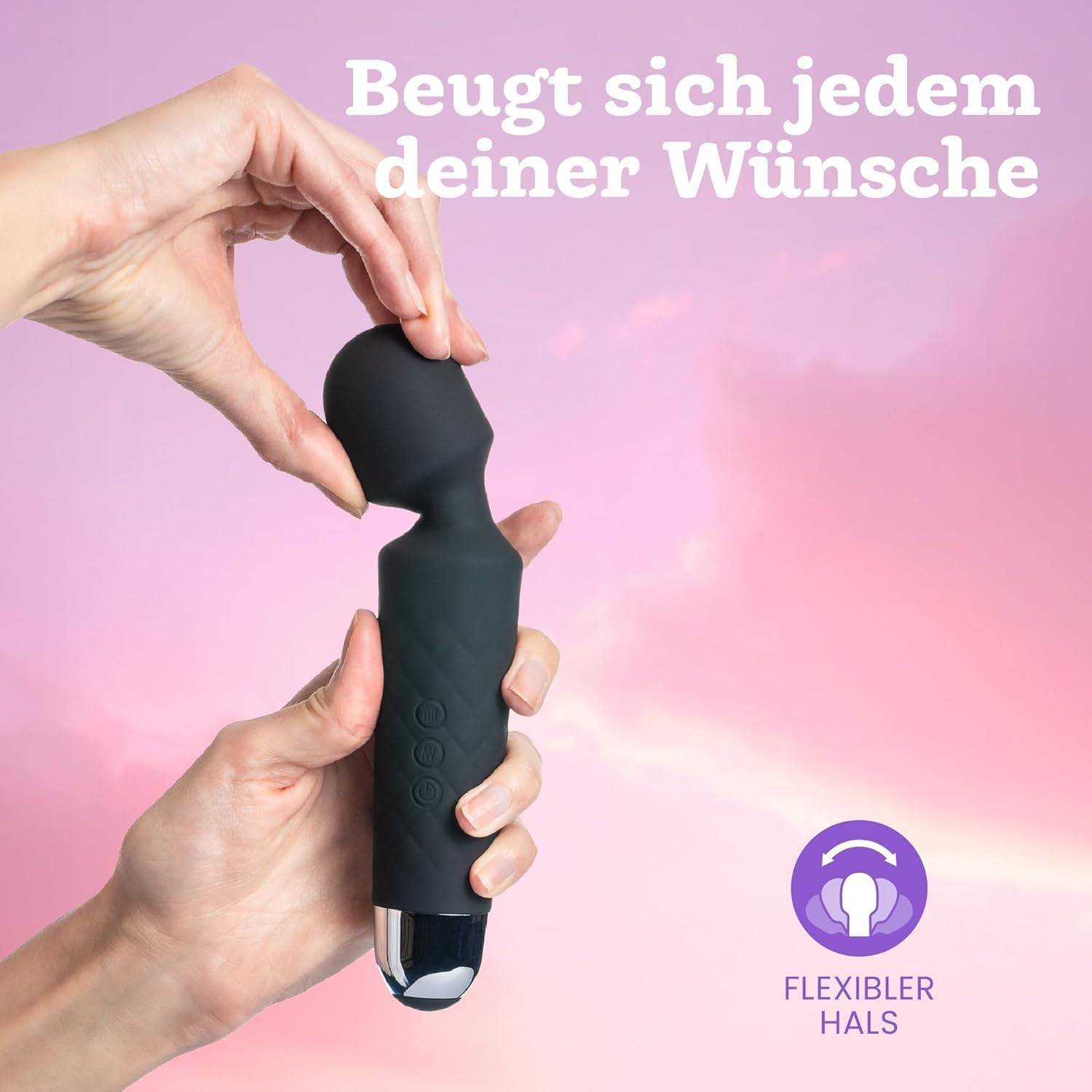 Vibrator für Frauen - Leises und Starkes Massagegerät + Akku - Sexspielzeug mit 20 Vibrationsmuster und 8 Geschwindigkeitsstufen - Kabelloser Dildo für Klitoris, G Spot - Oliver James (Rosa) – Bild 6