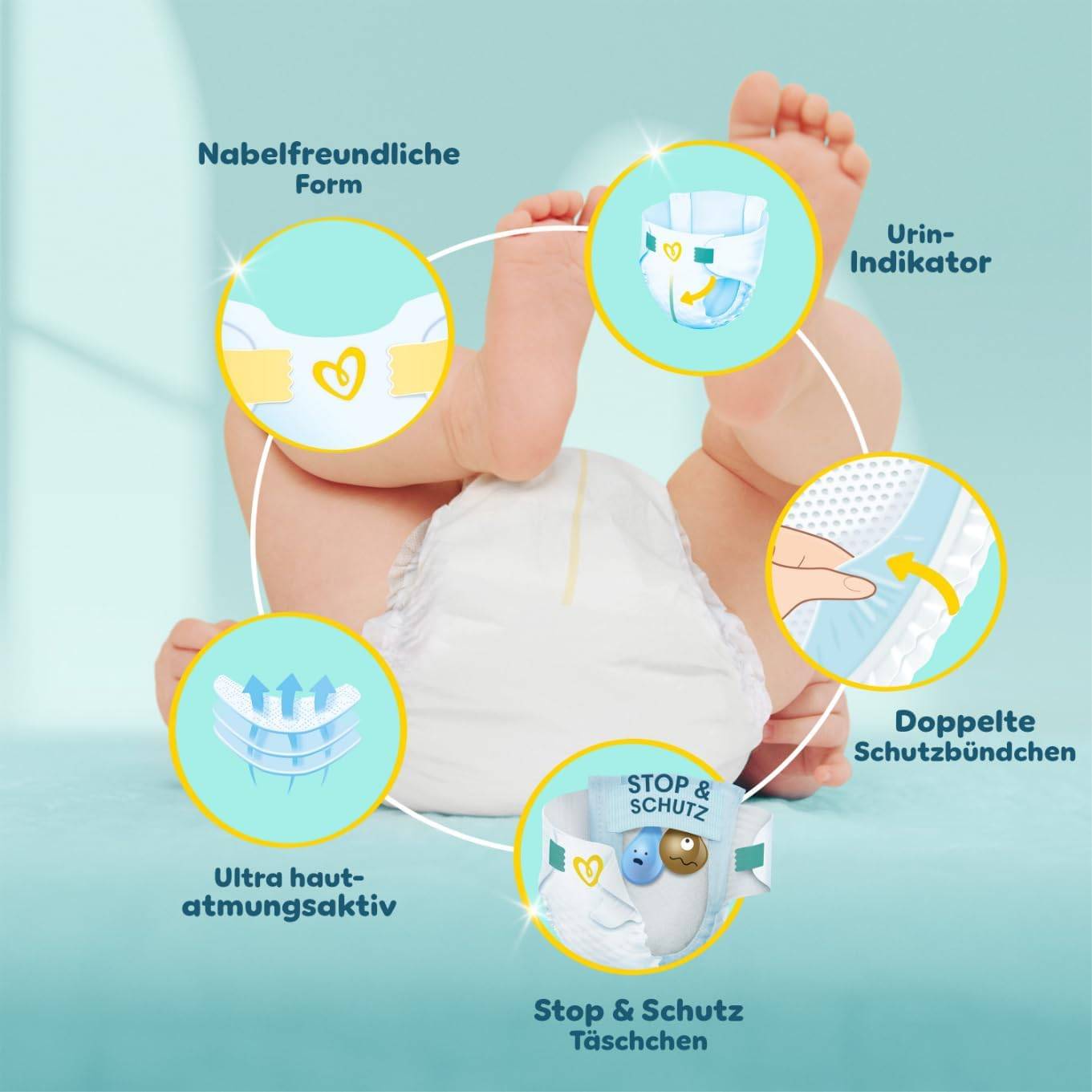Pampers Premium Protection Gr.4 Maxi 8-16kg MonatsBox – Bild 5